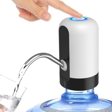 GetKen 5 Gallon Water Table Pump Rechargeable, Water Dispenser for 5 Gallon Bottle Bottom Loading, P...
