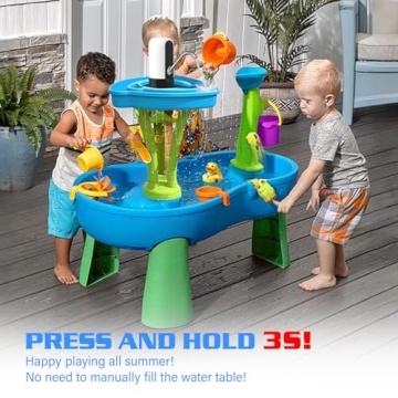 GetKen 5 Gallon Water Table Pump Rechargeable, Water Dispenser for 5 Gallon Bottle Bottom Loading, Portable USB Charging Automatic Drinking Mini Water Jug Dispenser, for Camping, Kitchen