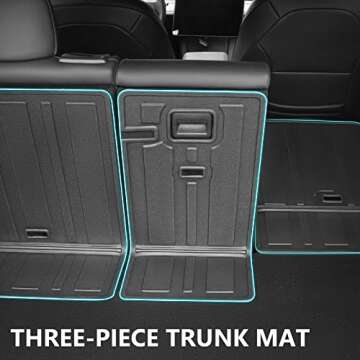 Powoq Trunk Mat for 2020-2023 Tesla Model Y Accessories