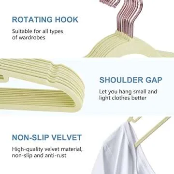 Elegant Velvet Clothes Hangers Non-Slip Space Saving Pack