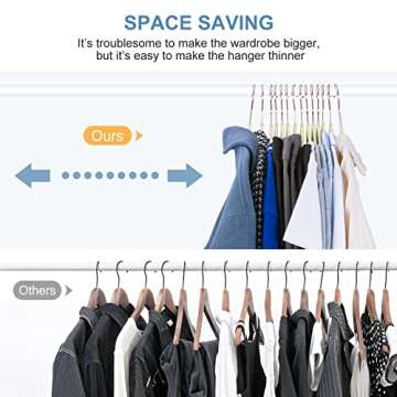 Elegant Velvet Clothes Hangers Non-Slip Space Saving Pack