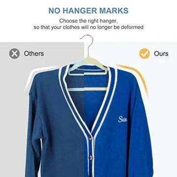 Elegant Velvet Clothes Hangers Non-Slip Space Saving Pack