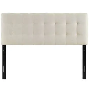 Modway Lily Tufted Fabric Upholstered Full Headboard Ivory