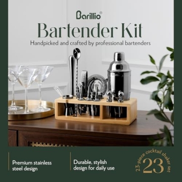 Barillio Black Bartender Kit for Perfect Cocktails