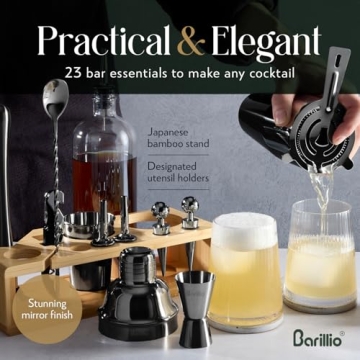 Barillio Black Bartender Kit for Perfect Cocktails