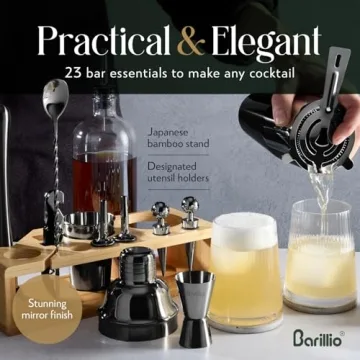 Barillio Black Bartender Kit for Perfect Cocktails