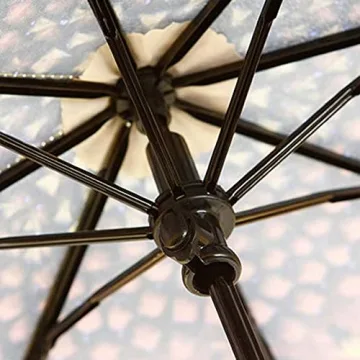 Mangetal Windproof Travel Umbrella with Sunflower Design