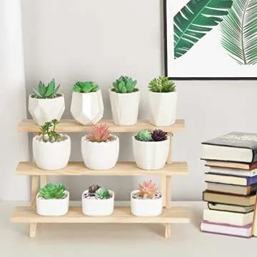 Versatile Jotsport 3-Tier Wooden Display Riser Stand