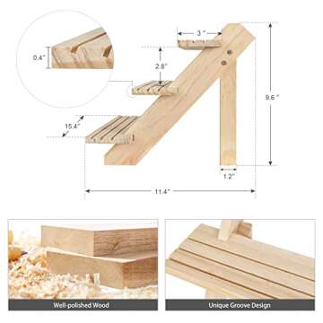 Versatile Jotsport 3-Tier Wooden Display Riser Stand