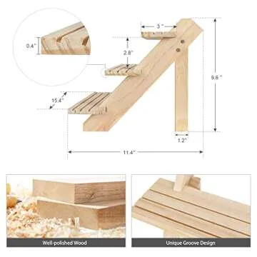 Versatile Jotsport 3-Tier Wooden Display Riser Stand