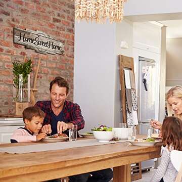 Jetec Home Sweet Home Sign for Rustic Room Decor