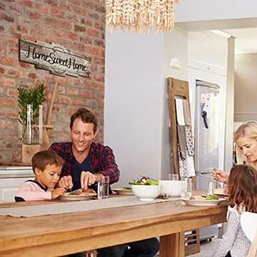 Jetec Home Sweet Home Sign for Rustic Room Decor