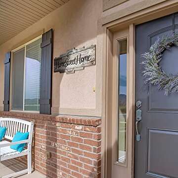 Jetec Home Sweet Home Sign for Rustic Room Decor