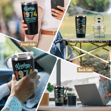 50th Birthday Tumbler Gift Back in 1974 for Women