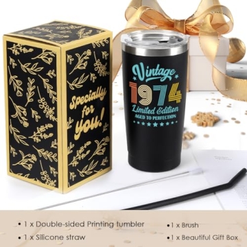 50th Birthday Tumbler Gift Back in 1974 for Women