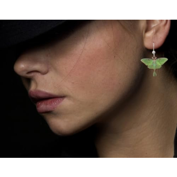 d'ears Luna Moth Earrings - Handmade Sterling Silver Beauty