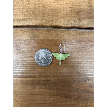 d'ears Luna Moth Earrings - Handmade Sterling Silver Beauty