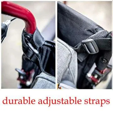 Scooter - Wheelchair Backpack Bag with Cup Holder, Insulated Compartment for Lunch Box and Medicine Travel Case by PF™- for Transport Mobility Electric Scooters, Lightweight Motorized Wheelchair