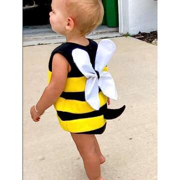 Adorable Baby Bee Halloween Costume with Hat, 18-24 Months