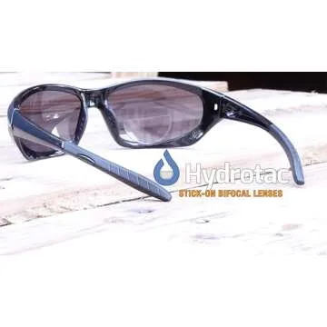 Hydrotac OPTX 20/20 Stick On Magnification Reusable Bifocal Lenses - +2.50 Diopter (Pack of 2)
