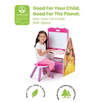 Delta Children Activity Center with Easel Desk & Organizer