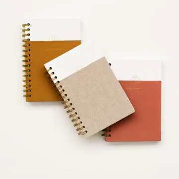 Promptly Journals, My Gratitude Journal: A Year of Thankfulness (Dusty Rose Pink, Linen) | Daily Gratitude Journal | Self-Care Journal | Mental Health Journal