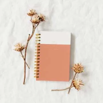 Promptly Journals, My Gratitude Journal: A Year of Thankfulness (Dusty Rose Pink, Linen) | Daily Gratitude Journal | Self-Care Journal | Mental Health Journal