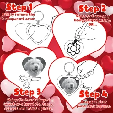 Creative READY 2 LEARN Heart Key Rings for Kids' Gifts