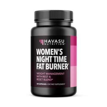 Night Time Fat Burner for Women - Appetite Suppressant for Weight Loss - 60 Count - Herbal Metabolis...