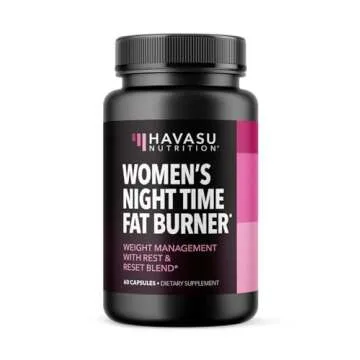 Night Time Fat Burner for Women - Appetite Suppressant for Weight Loss - 60 Count - Herbal Metabolis...