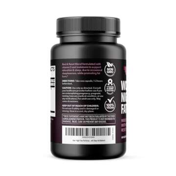 Night Time Fat Burner for Women - Appetite Suppressant for Weight Loss - 60 Count - Herbal Metabolism Booster with Melatonin for Sleep Support - Vegan, Non-GMO Capsules - 2 Month Supply