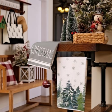 Buy Arkeny Christmas Kitchen Towels Set of 2 Soft & Absorbent