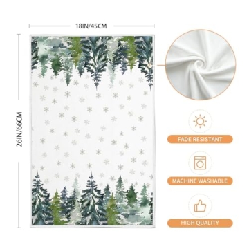 Buy Arkeny Christmas Kitchen Towels Set of 2 Soft & Absorbent