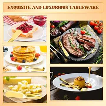 Cheese Butter Spreader Knives Set Charcuterie Accessories 16 Pieces Charcuterie Boards Utensils Stainless Steel Spreader Knife Mini Serving Tongs Spoons and Forks for Jam Appetizers Pastry (Gold)