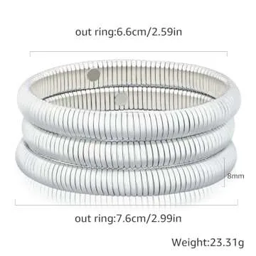 Versatile 14K Gold Bangle Bracelets Set for All Occasions