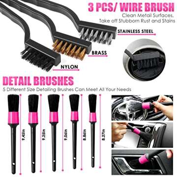 Shop Viewsun Pink Car Cleaning Kit for Stylish Cleanliness