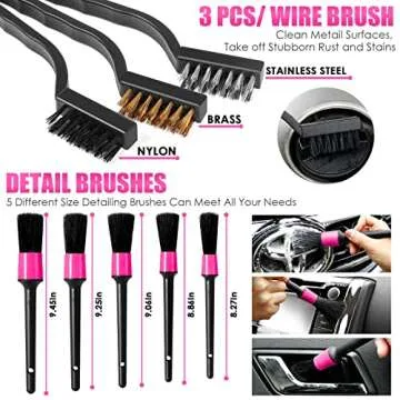 Shop Viewsun Pink Car Cleaning Kit for Stylish Cleanliness