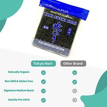 Tokyo Nori Sushi Nori Sheets for Home Sushi Making