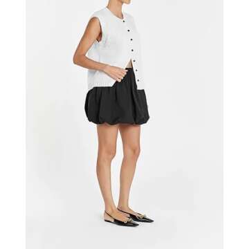 Cioatin Women Summer Knit Sweater Vest Stylish & Versatile