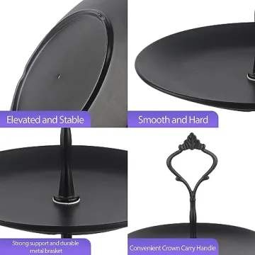 3-Tiered Dessert Serving Tray for Any Celebration