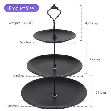 3-Tiered Dessert Serving Tray for Any Celebration