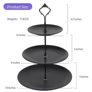 3-Tiered Dessert Serving Tray for Any Celebration