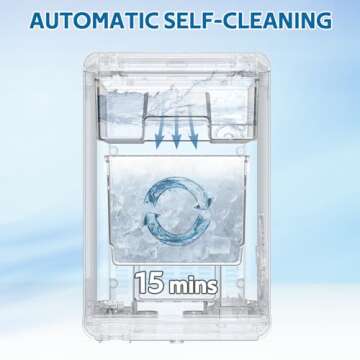 Compact Nugget Ice Maker - 44LBS Soft Chewable Ice