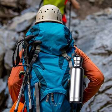 TRIPLE TREE 34 OZ Sports Water Bottle - Durable & BPA Free