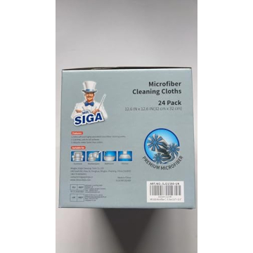 MR.SIGA Microfiber Cleaning Cloths Pack of 24 for Home Cleaning