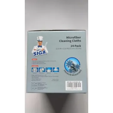 MR.SIGA Microfiber Cleaning Cloths Pack of 24 for Home Cleaning