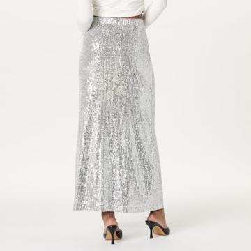 Drop Women's Adela Sequin Maxi Skirt for Stunning Style