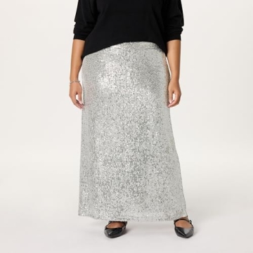 Drop Women's Adela Sequin Maxi Skirt for Stunning Style