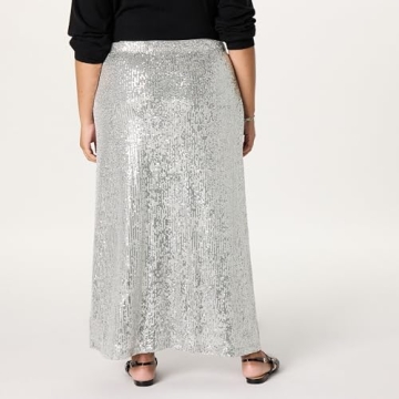 Drop Women's Adela Sequin Maxi Skirt for Stunning Style