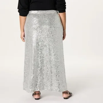 Drop Women's Adela Sequin Maxi Skirt for Stunning Style